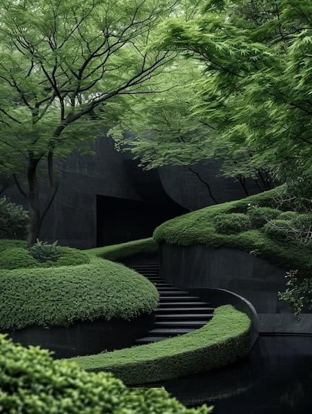 2400㎡の敷地には多くの植物（イメージ）