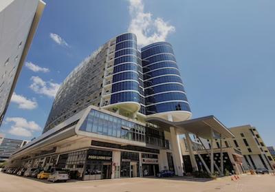 シンガポールの金の豆のオフィスが入っているビルです。